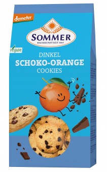 Bio Dinkel Schoko Orange Cookies, 150 g 