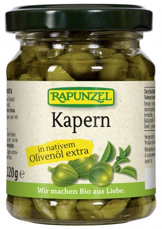 Bio Kapern in Olivenöl, 120 g 