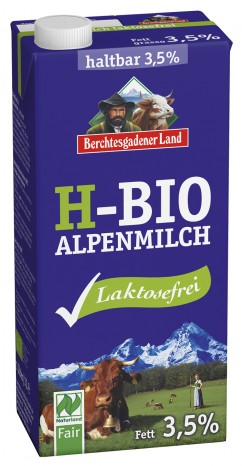 Haltbare Bio-Alpenmilch laktosefrei 3,5%, 1 l 