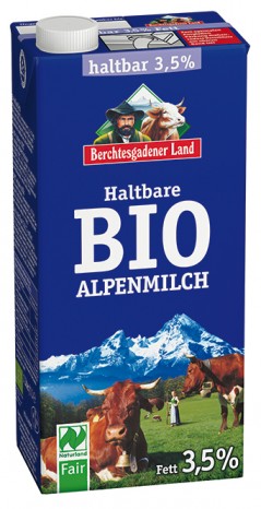 Haltbare Bio-Alpenmilch 3,5%, 1 l 