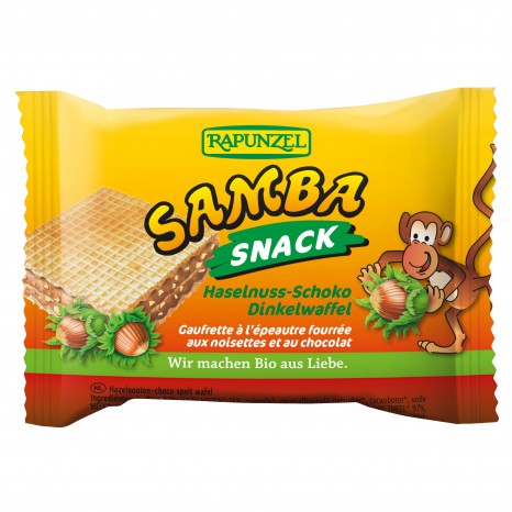 Bio Samba Snack, Haselnuss-Schoko Schnitte, 25 g 