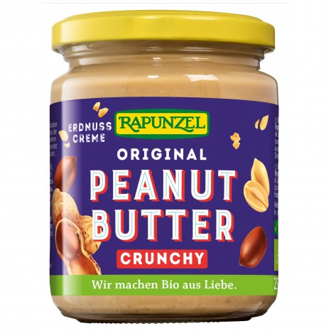 Bio Peanutbutter Crunchy, 250 g 