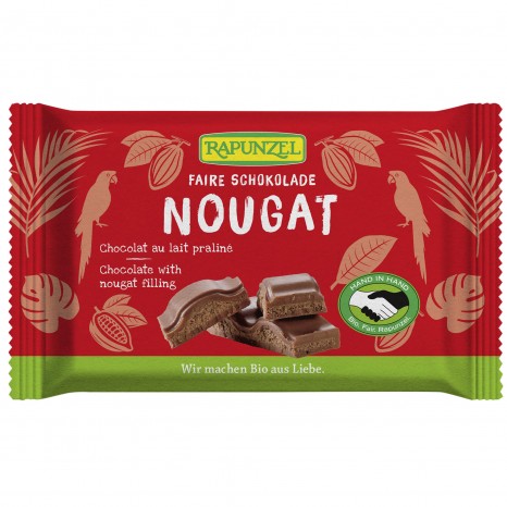 Bio Nougat Schokolade, 100 g 
