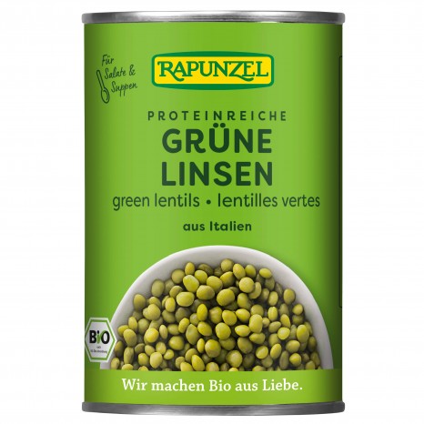 Bio Grüne Linsen, 400 g 