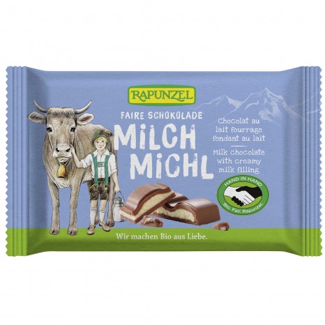 Bio Milch Michl Schokolade mit Milchfüllung, 100 g 