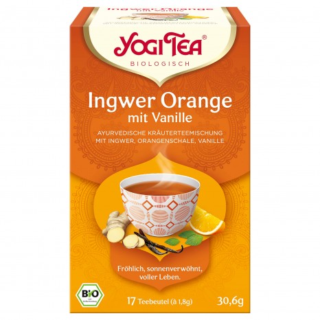 Bio Ingwer Orange mit Vanille Teemischung, 30,6 g 