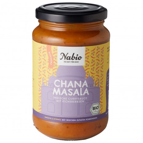 Bio Asia Sauce Chana Masala indische Currysauce mit Kichererbsen, 325 ml 