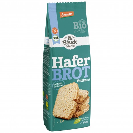 Bio Haferbrot Backmischung Vollkorn, glutenfrei, 500 g 