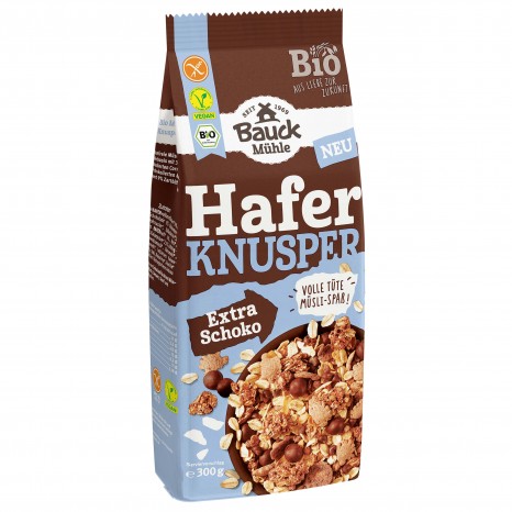 Bio Hafer Knusper Müsli Schoko glutenfrei, 300 g 