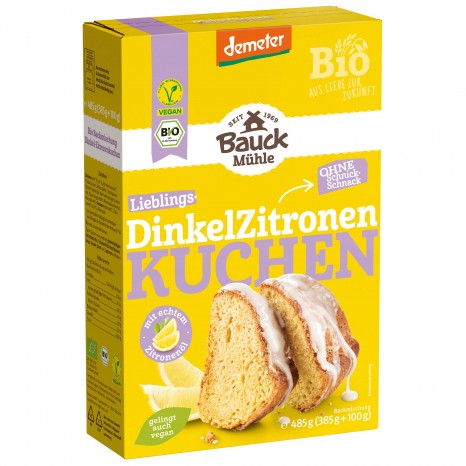 Bio Backmischung Dinkel-Zitronenkuchen, 485 g 
