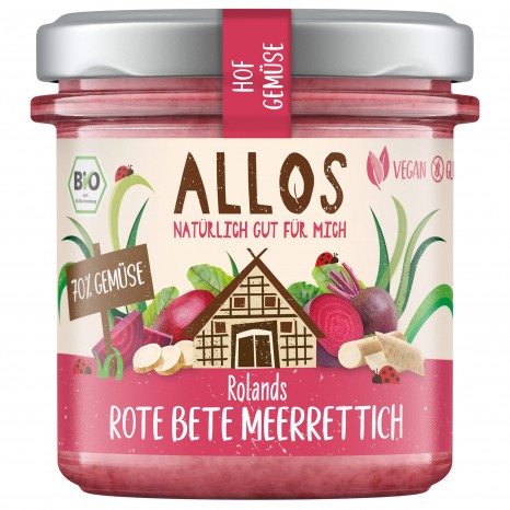 Bio Hof-Gemüse Rolands Rote Bete Meerrettich, 135 g 