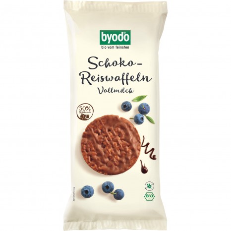 Bio Schoko-Reiswaffeln Vollmilchschokolade, 65 g 