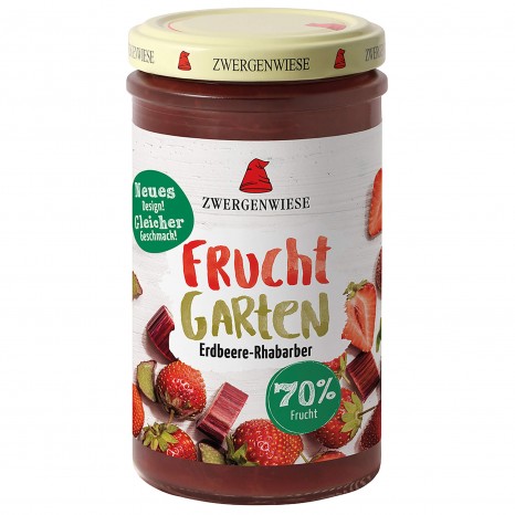 Bio FruchtGarten Erdbeere Rhabarber, 225 g 