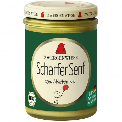 Bio scharfer Senf, 160 ml 