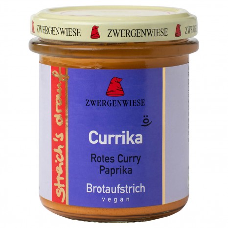 Bio Brotaufstrich Streichs drauf Currika (rotes Curry - Paprika), 160 g 