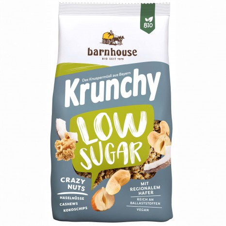 Bio Krunchy Low Sugar Crazy Nuts, 375 g 