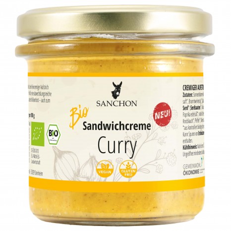 Bio Sandwichcreme Curry, 135 g 