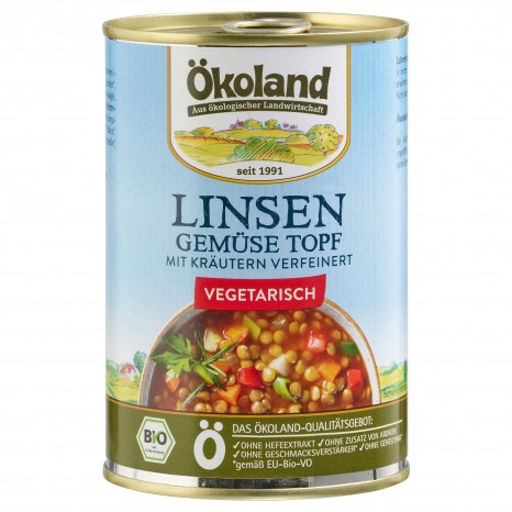 Bio Linsen-Gemüse-Topf, 400 g 