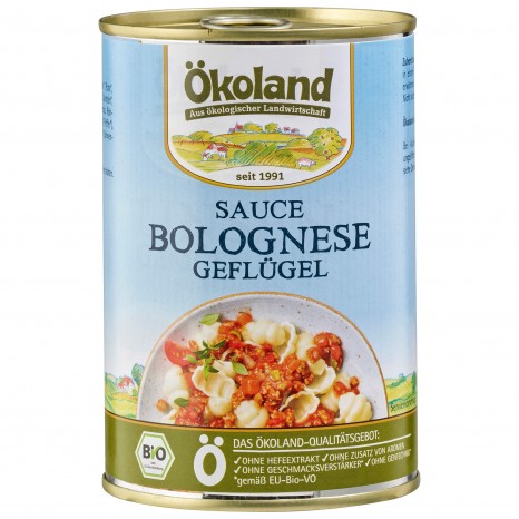 Bio Sauce Bolognese mit Geflügel, 400 g 