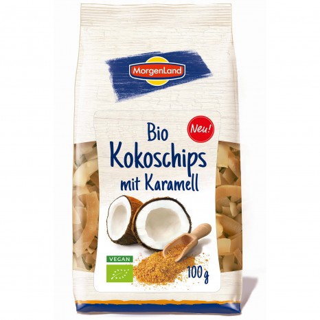 Bio Kokoschips Karamell, 100 g 