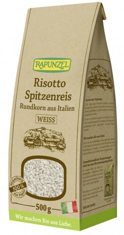 Bio Risotto Rundkorn Spitzenreis 'Ribe' weiß, 500 g 