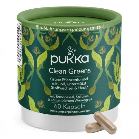 Bio Nahrungsergänzungsmittel Clean Greens 60 Kapseln (45 g) 