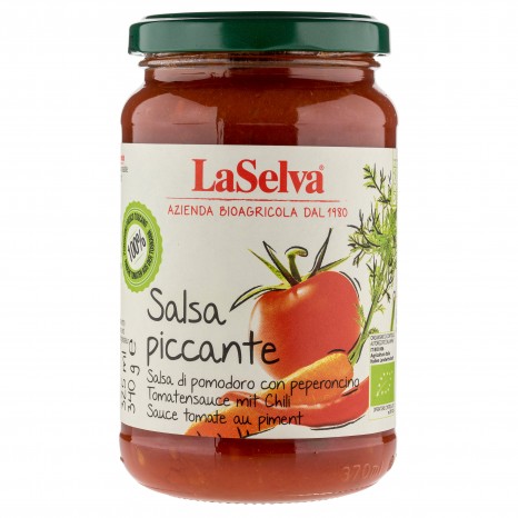 Bio Salsa piccante, Tomatensauce mit Chili, 340 g 