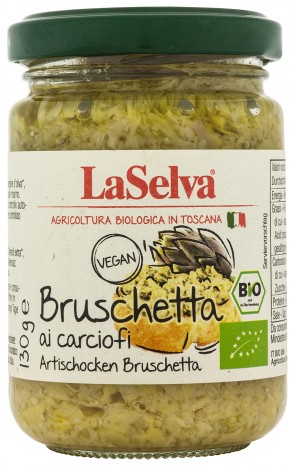 Bio Bruschetta ai carciofi, Bruschetta aus Artischocken, 130 g 