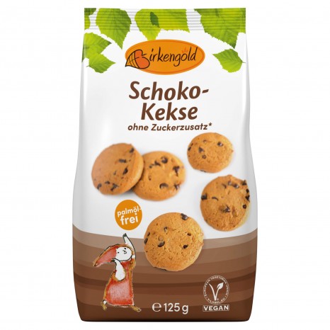 Schoko Kekse Xylit-gesüßt, 125 g (konv. Anbau) 