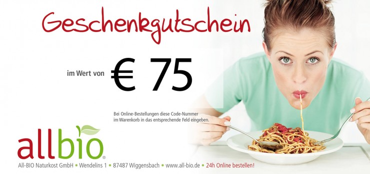 Geschenk-Gutschein 75 EUR 
