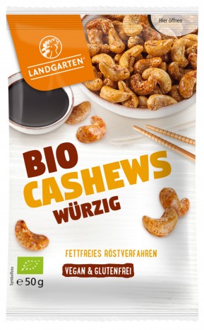 Bio Cashews würzig, 50 g 