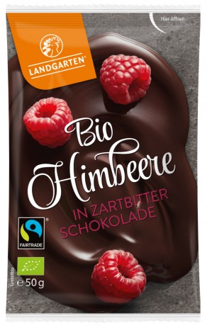 Bio Himbeere in Zartbitter-Schokolade, 50 g 