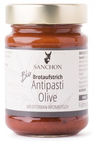 Bio Brotaufstrich Antipasti Olive, 190 g 