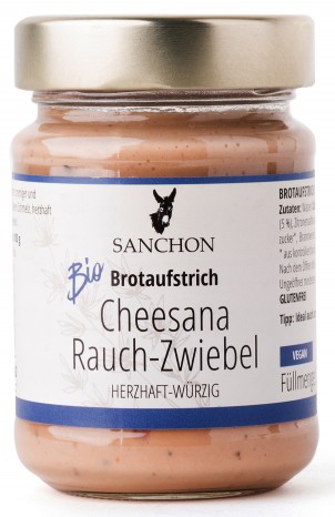 Bio Brotaufstrich Cheesana Rauch-Zwiebel, 170 g 