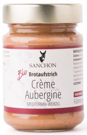 Bio Brotaufstrich Crème Aubergine, 190 g 