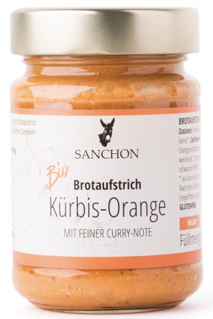 Bio Brotaufstrich Kürbis-Orange, 190 g 
