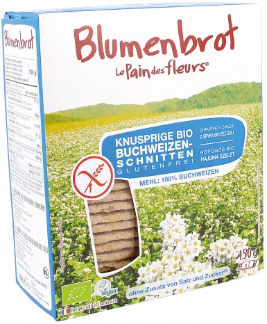 Bio Knusprige Buchweizen-Schnitten, glutenfrei, 150 g 