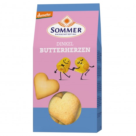 Bio Dinkel Butter Herzen, 150 g 