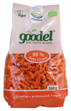 Bio Goodel - Die gute Nudel Rote Linsen, 250 g 