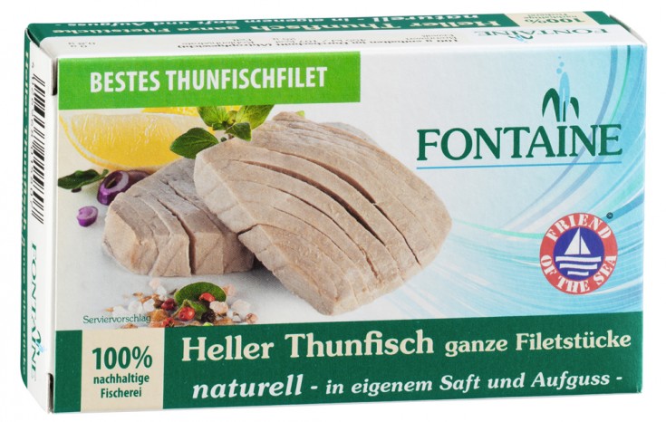 Heller Thunfisch naturell (konv. Anbau), 120 g 