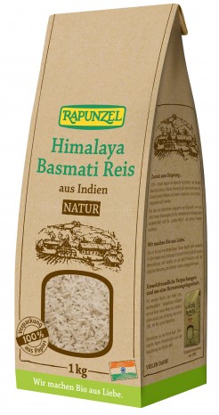 Bio Himalaya Basmati Reis natur, 1 kg 1000g
