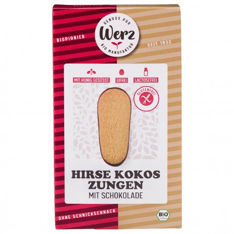 Bio Hirse-Kokos-Zungen, glutenfrei, 150 g 