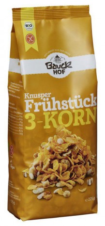 Bio Knusperfrühstück 3-Korn, glutenfrei, 225 g 