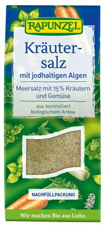 Bio Kräutersalz jodiert mit 15% Kräutern & Gemüse, 500 g 500g