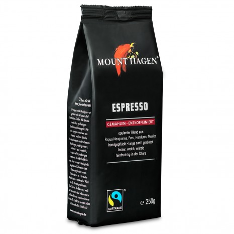 Bio Espresso, gemahlen, entkoffeiniert, 250 g 