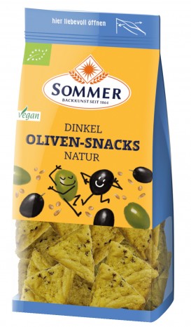 Bio Dinkel Oliven-Snacks natur, 150 g 