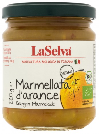 Bio Marmellata d´ arance, Orangen Marmelade, 220 g 