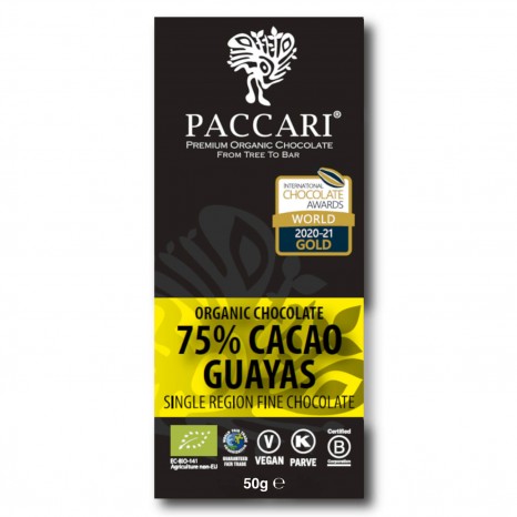 Bio Schokolade Guayas, 75% Kakao, 50 g 
