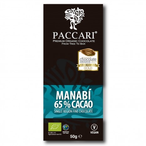 Bio Schokolade Manabí, 65% Kakao, 50 g 