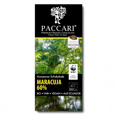 Bio Schokolade WWF Sonderedition Maracuja, 60% Kakao, 50 g 